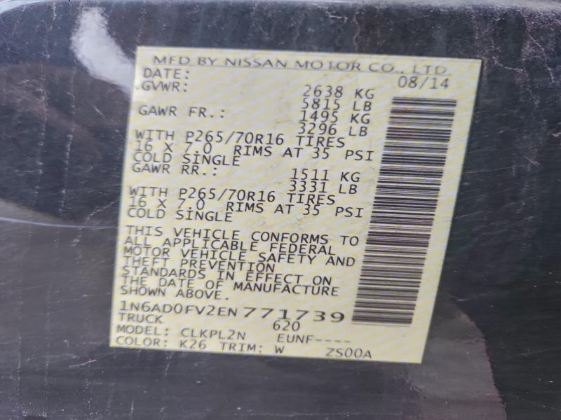 2014 NISSAN FRONTIER S #3309788354