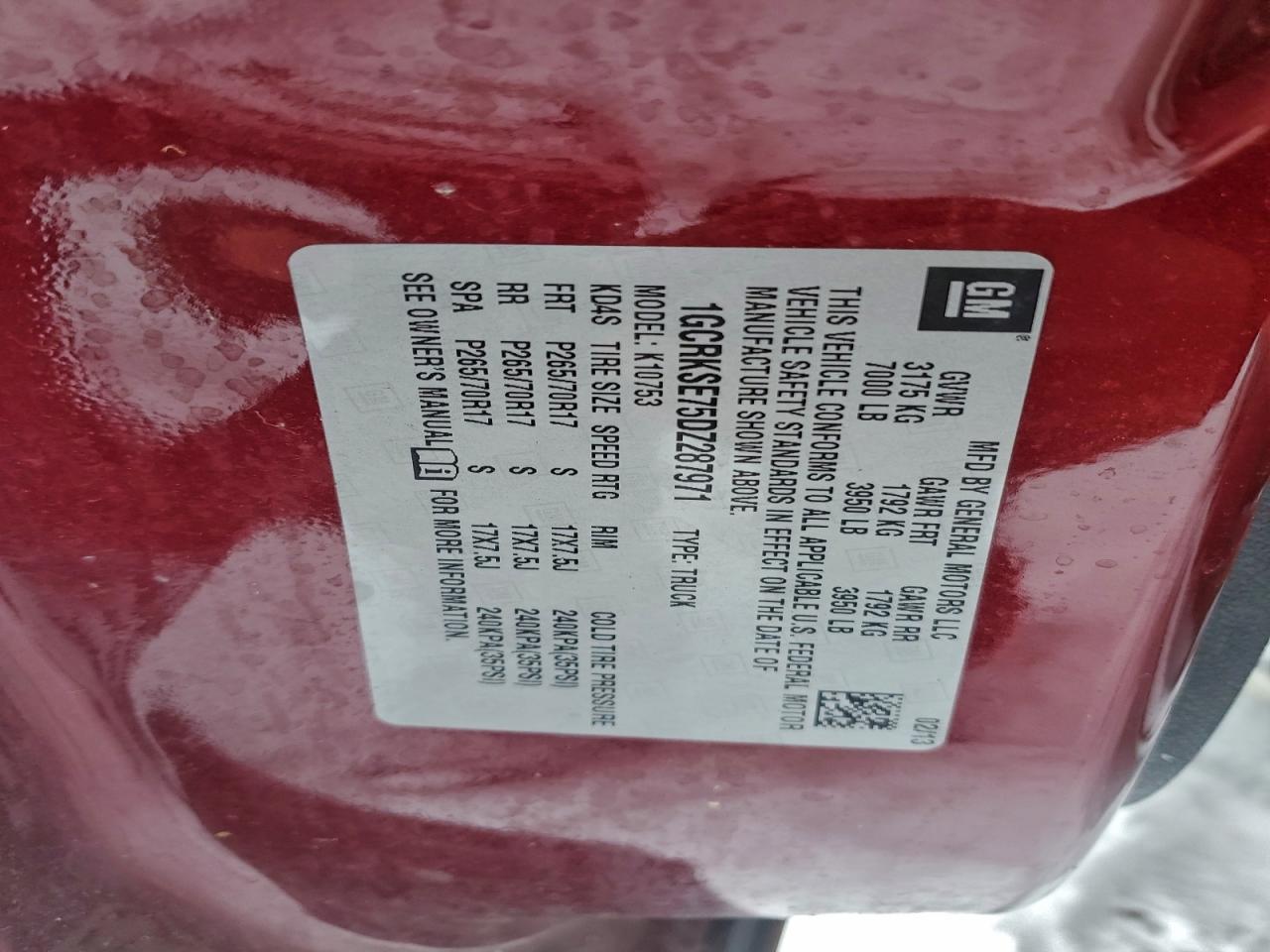 Lot #3305302386 2013 CHEVROLET SILVERADO