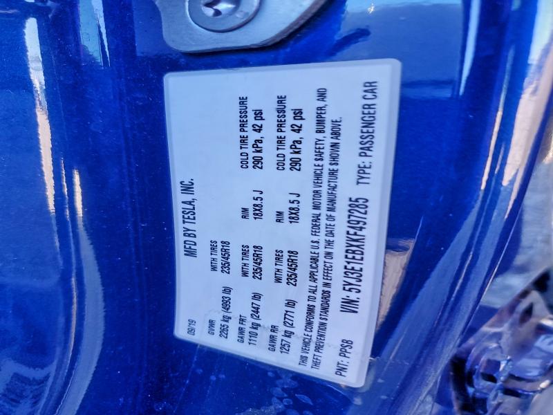 2019 TESLA MODEL 3 #3304500599