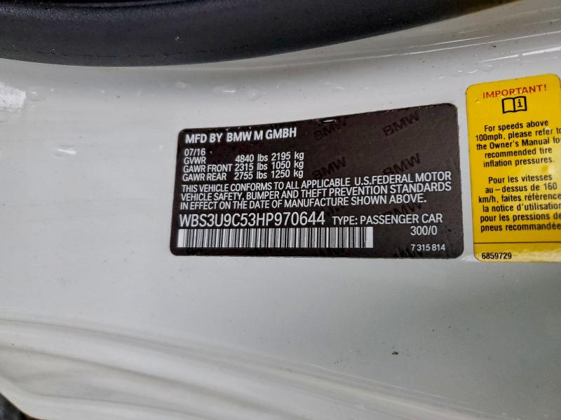 2017 BMW M4 #3305365315