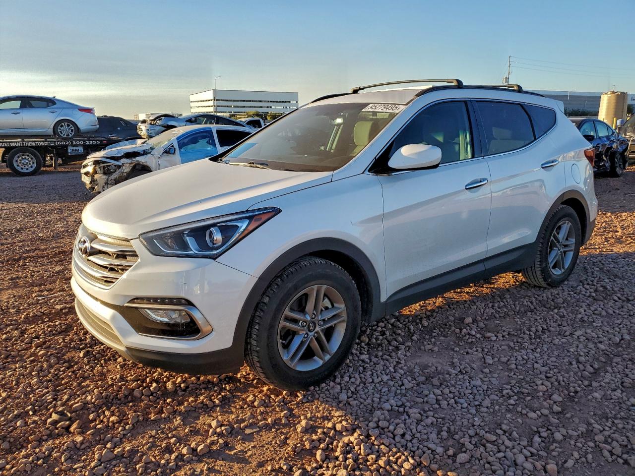 Lot #3309799348 2017 HYUNDAI SANTA FE S