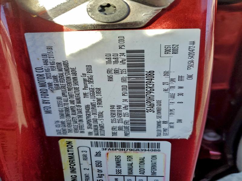 2016 FORD FUSION SE #3312548836