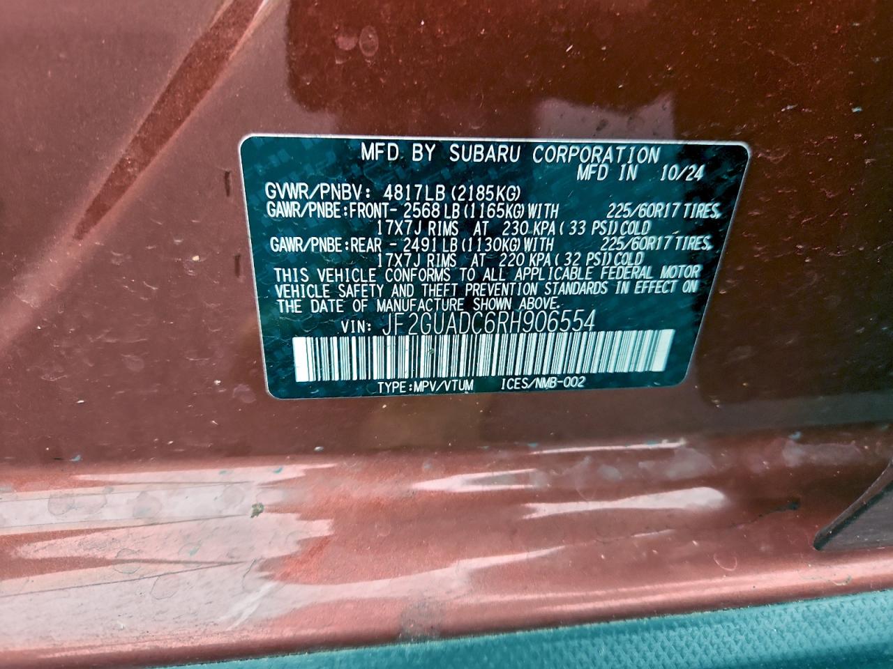 SUBARU CROSSTREK PREMIUM