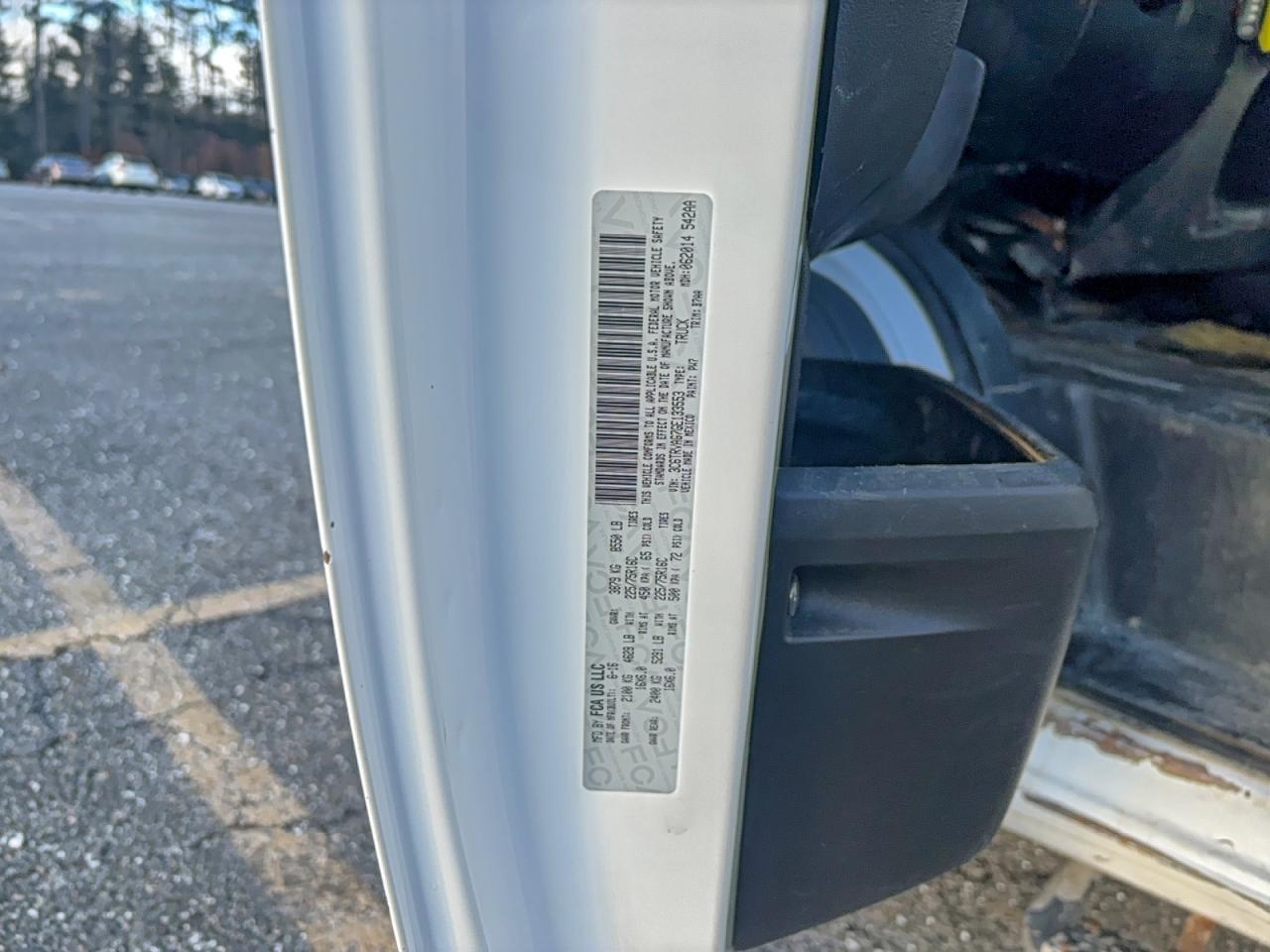 Lot #3311644242 2016 RAM PROMASTER