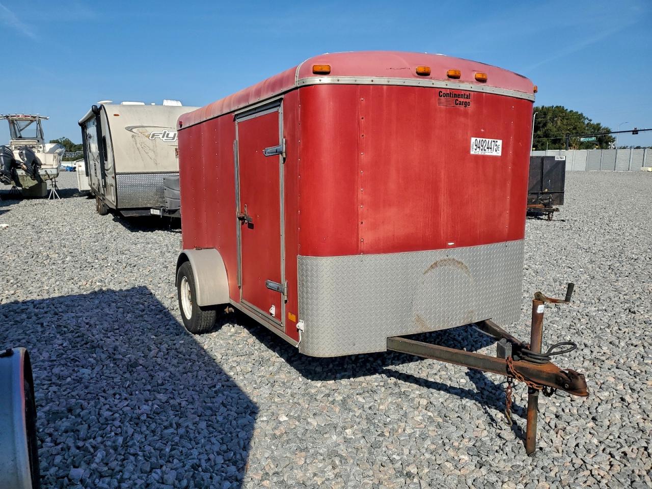 Lot #3311551278 2003 CONTINENTAL CARGO ENCLOSED CARGO 7X12