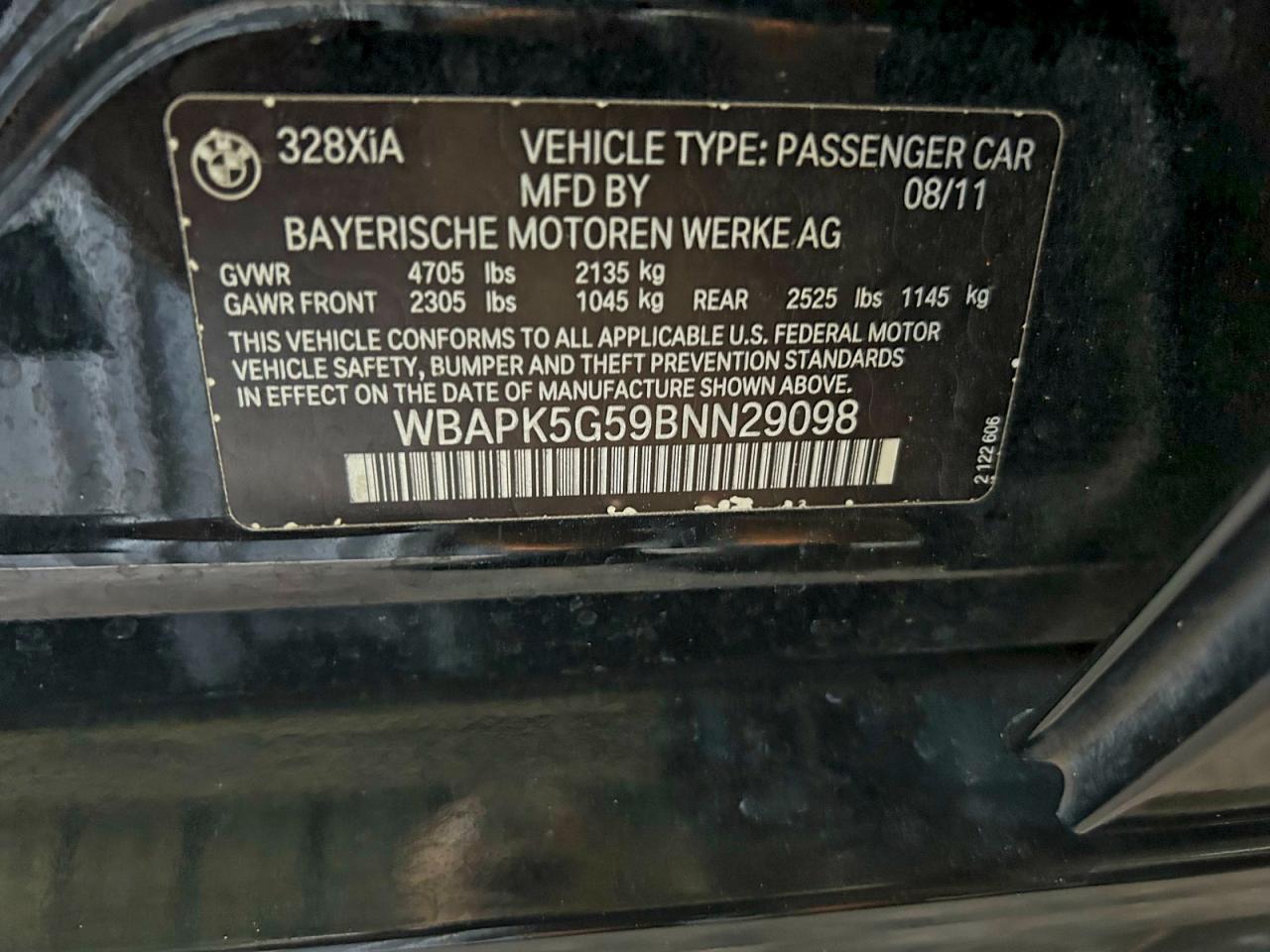 BMW 3 SERIES XI SULEV