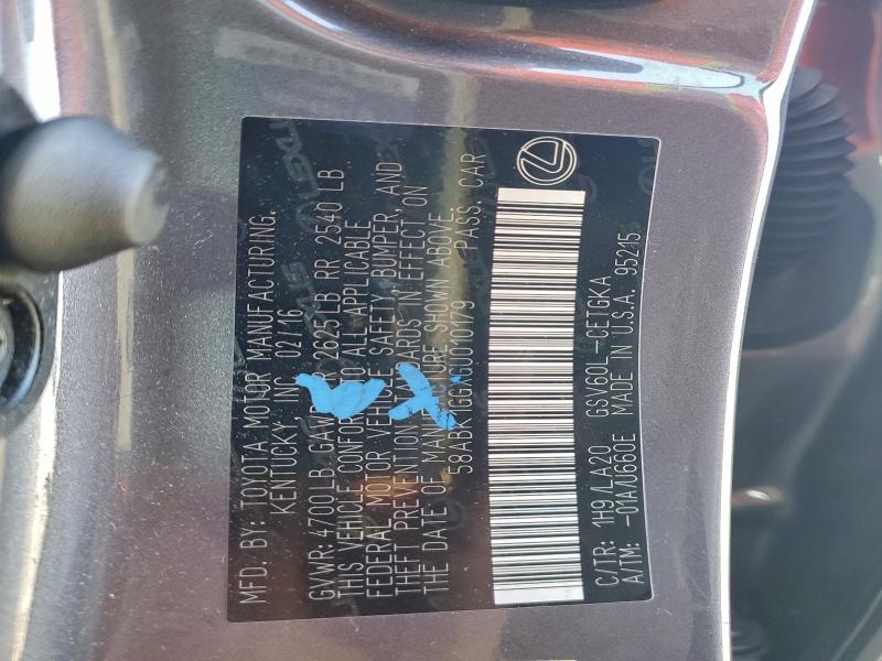 2016 LEXUS ES 350 #3318147431