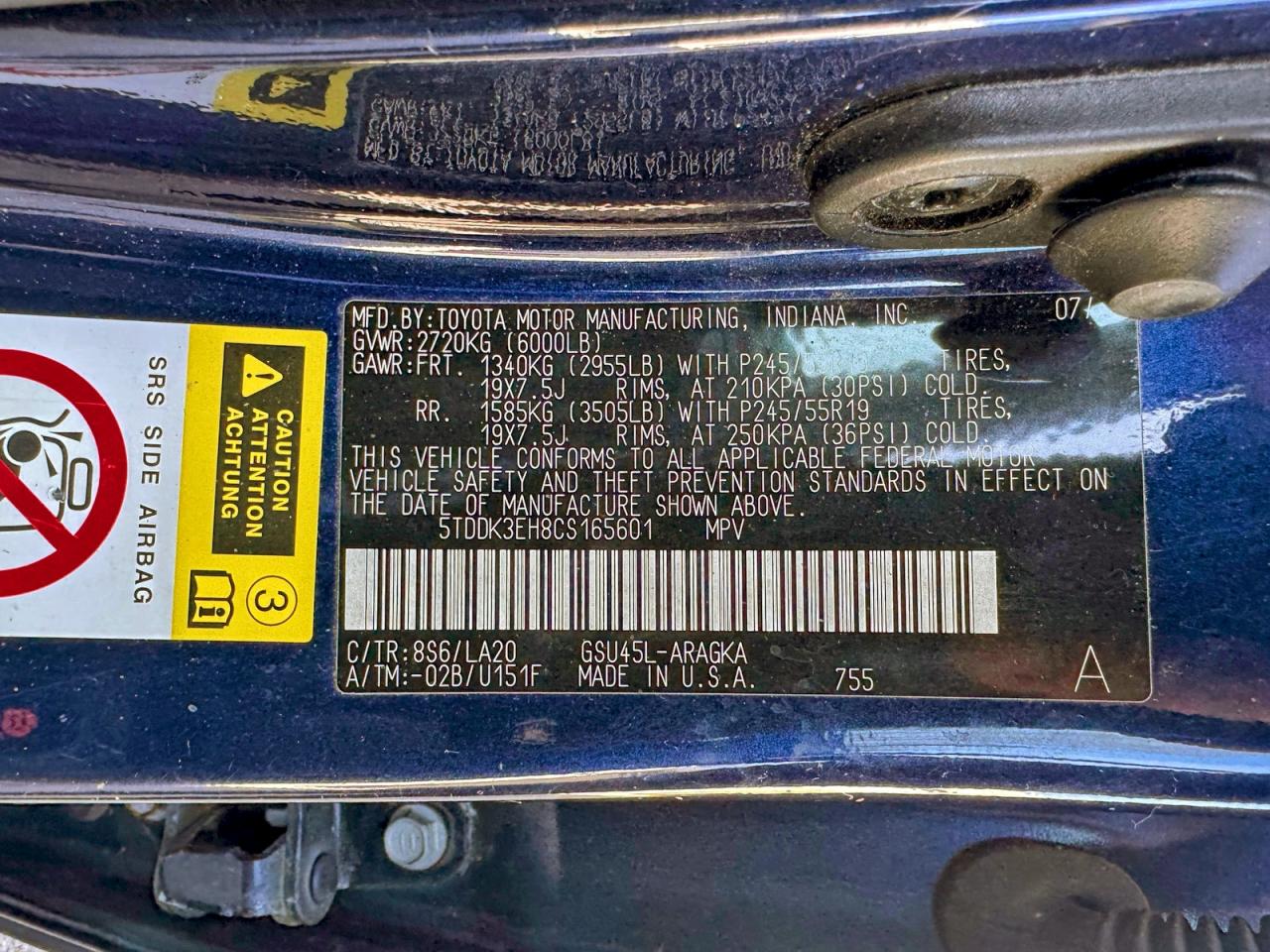 TOYOTA HIGHLANDER LIMITED