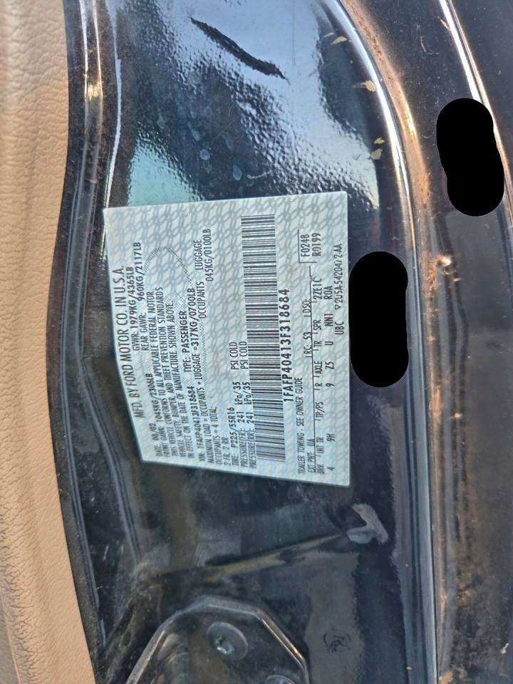 Lot #3309246620 2003 FORD MUSTANG