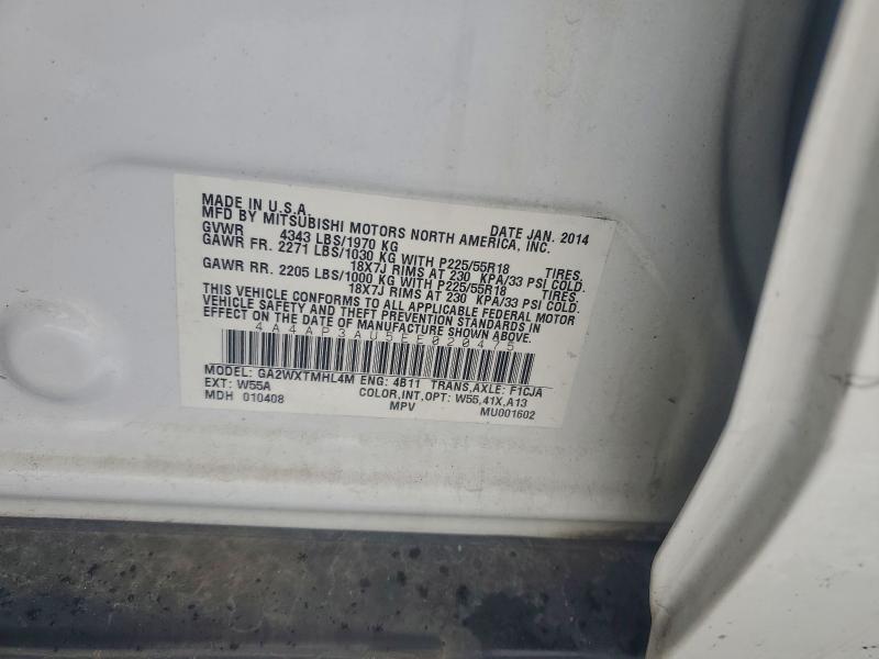 2014 MITSUBISHI OUTLANDER #3305411303