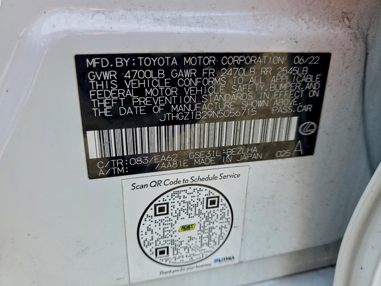 LEXUS IS 350 F SPORT