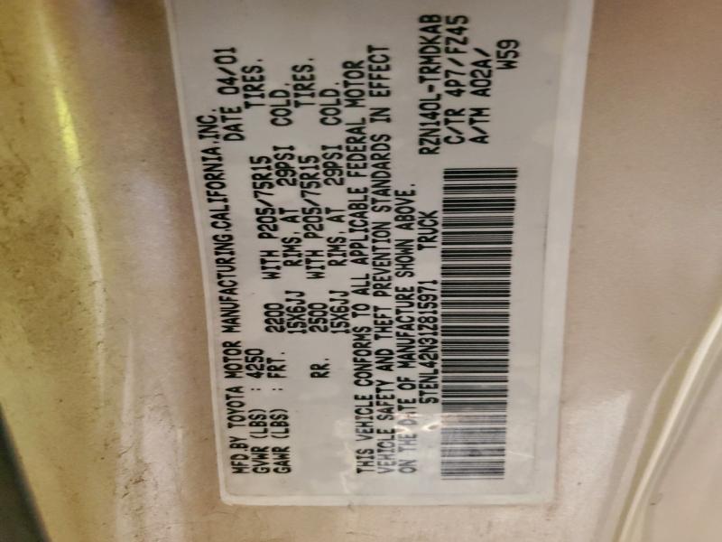 2001 TOYOTA TACOMA #3311480278