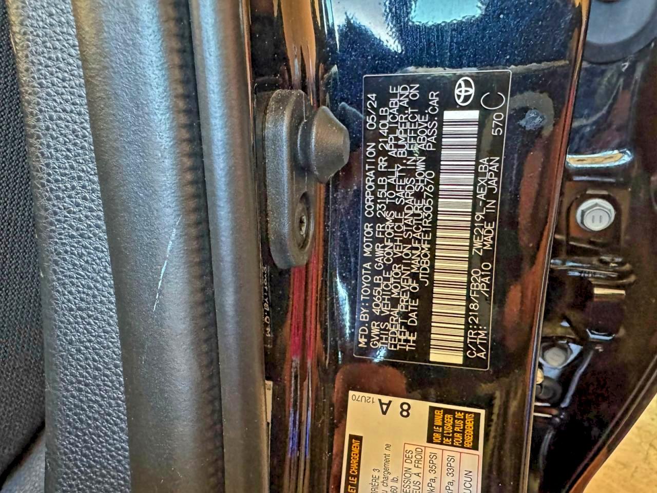 Lot #3309291643 2024 TOYOTA COROLLA LE