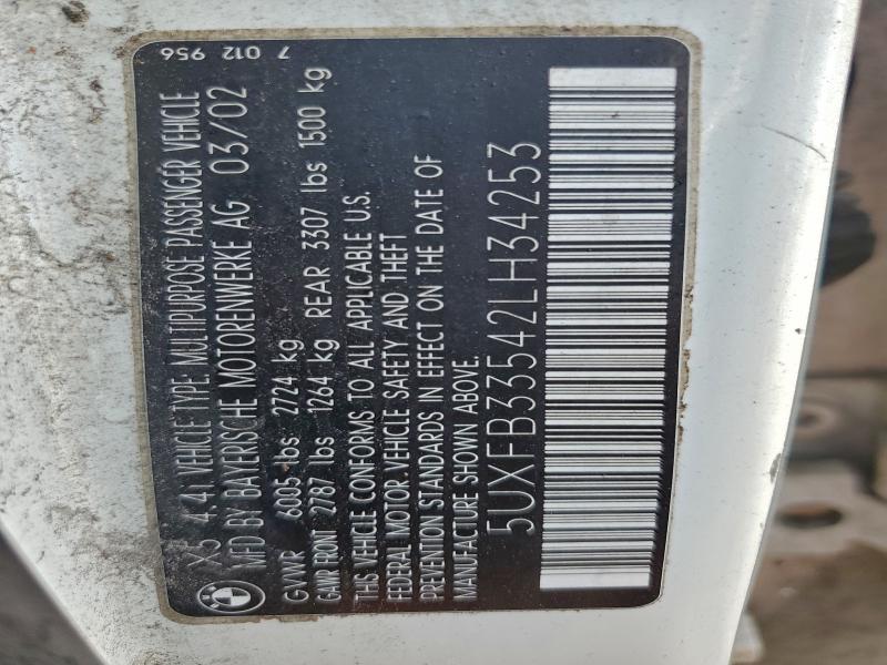 2002 BMW X5 4.4I #3301608631