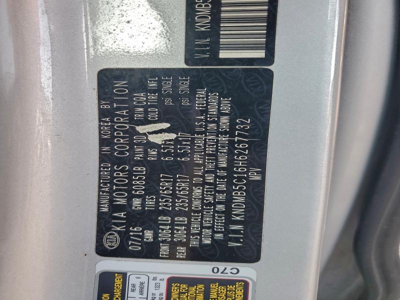 2017 KIA SEDONA LX #3316843697