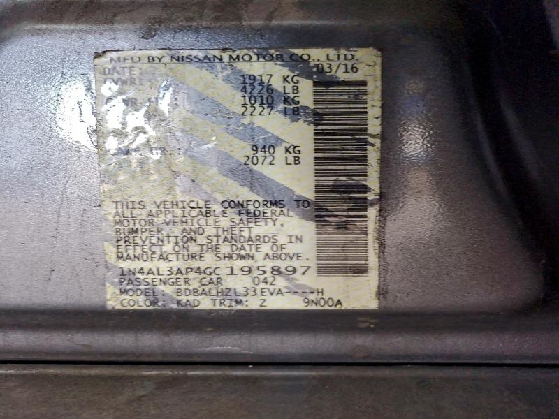 2016 NISSAN ALTIMA 2.5 #3317025070