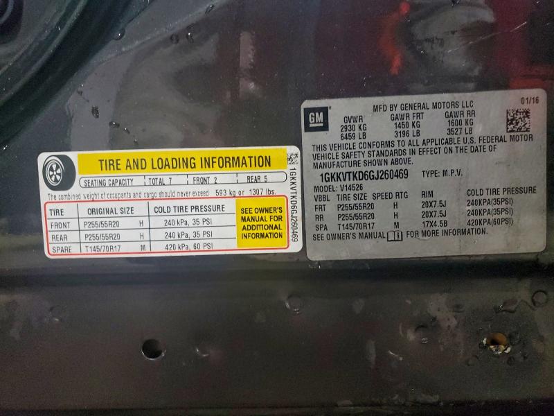 2016 GMC ACADIA DEN #3316951170