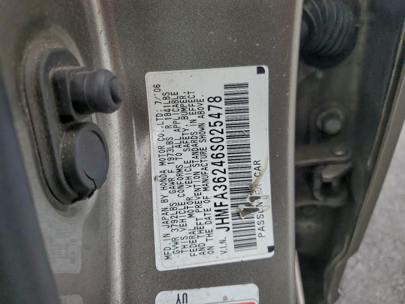 2006 HONDA CIVIC HYBR #3302835926