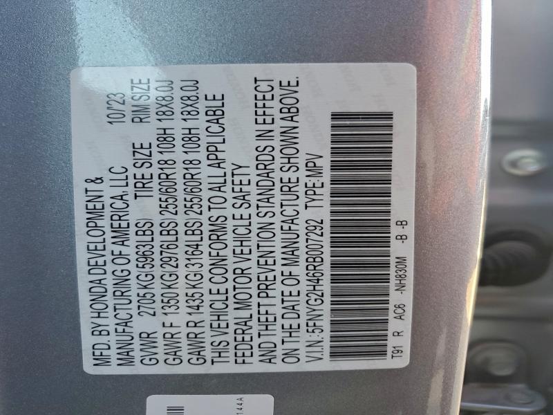 2024 HONDA PILOT EXL #3304503460