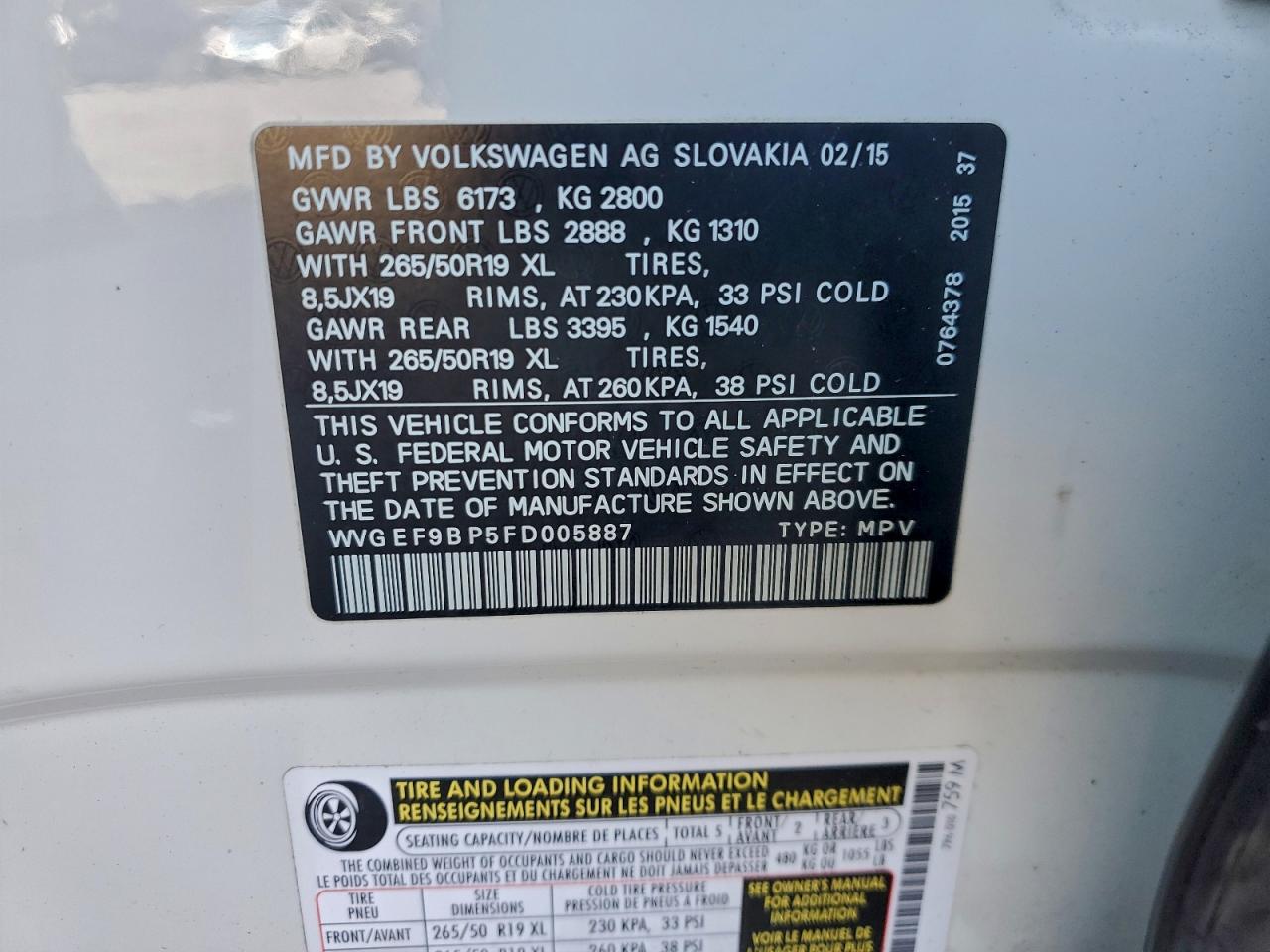 VOLKSWAGEN TOUAREG V6