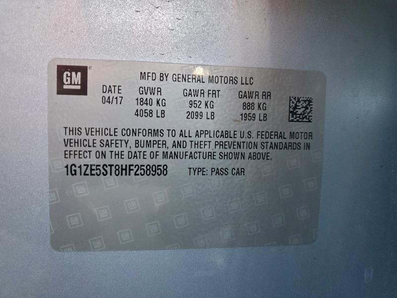 2017 CHEVROLET MALIBU LT #3303556021