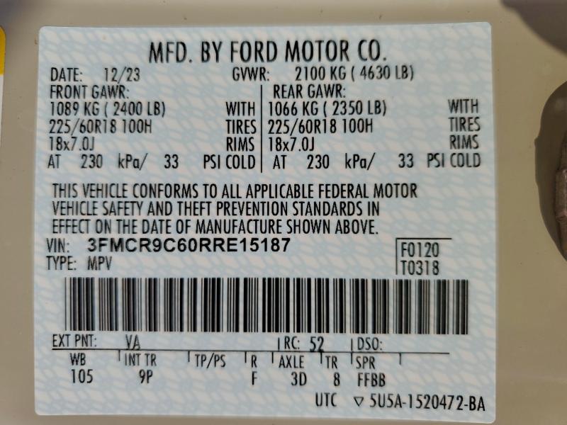 2024 FORD BRONCO SPO #3311451248