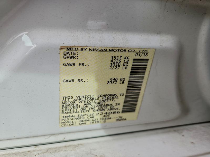 2018 NISSAN ALTIMA 2.5 #3304566473