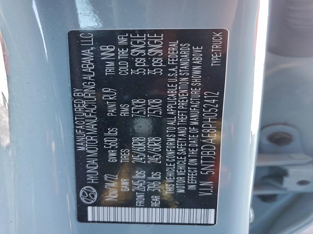 HYUNDAI SANTA CRUZ SEL