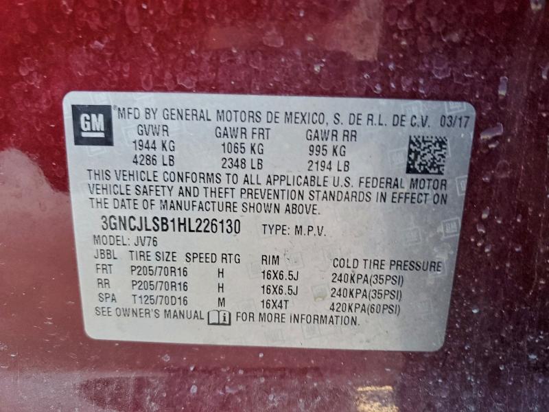 2017 CHEVROLET TRAX 1LT #3316981081