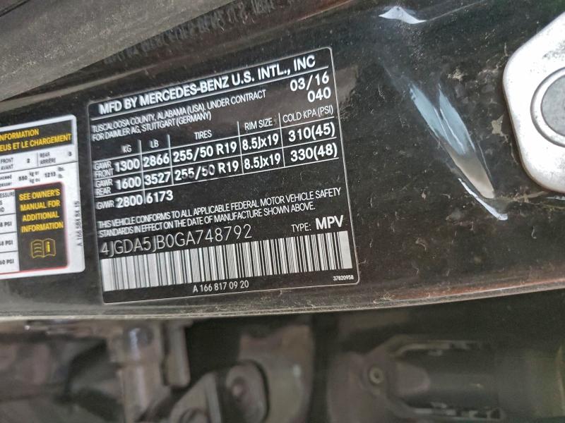 2016 MERCEDES-BENZ GLE 350 #3308202177