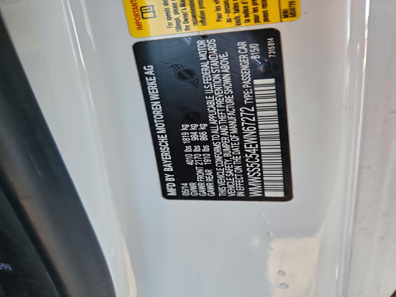 MINI COOPER S PACEMAN