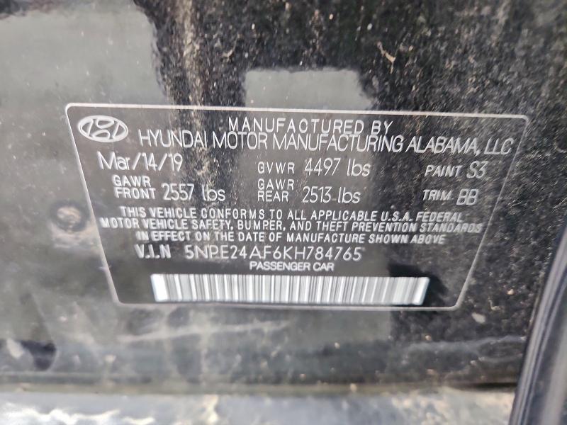 2019 HYUNDAI SONATA SE #3303775421