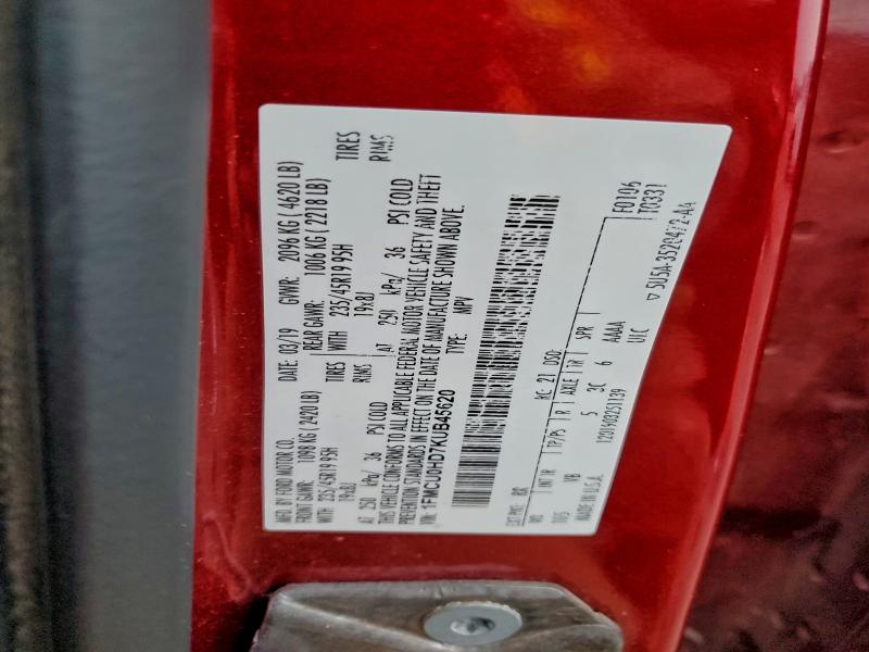 2019 FORD ESCAPE SEL #3305295316