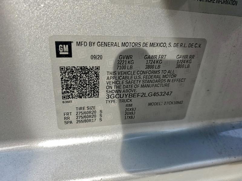 2020 CHEVROLET SILVERADO #3311486237