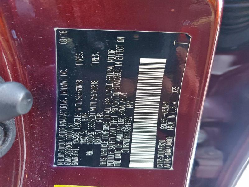 2018 TOYOTA HIGHLANDER #3317703192