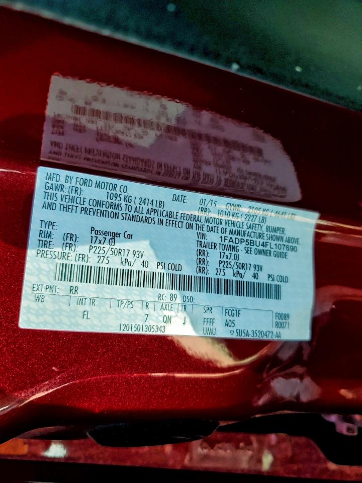 Lot #3309560579 2015 FORD C-MAX SEL