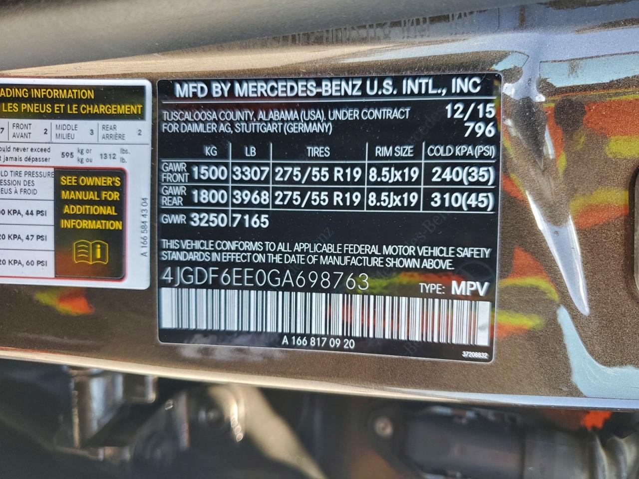 MERCEDES-BENZ GL-CLASS 450 4MATIC