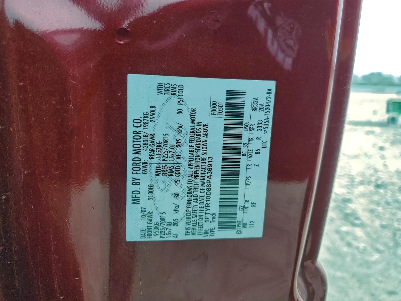 Lot #3311653253 2008 FORD RANGER