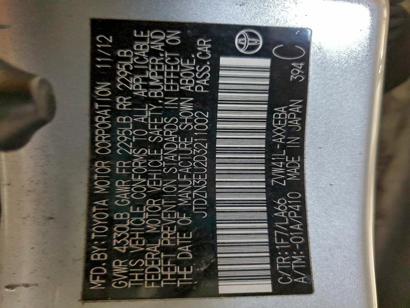 2013 TOYOTA PRIUS V #3316771463