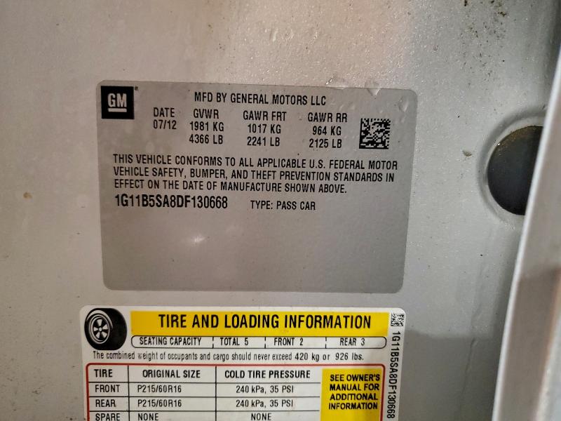 2013 CHEVROLET MALIBU LS #3305352310