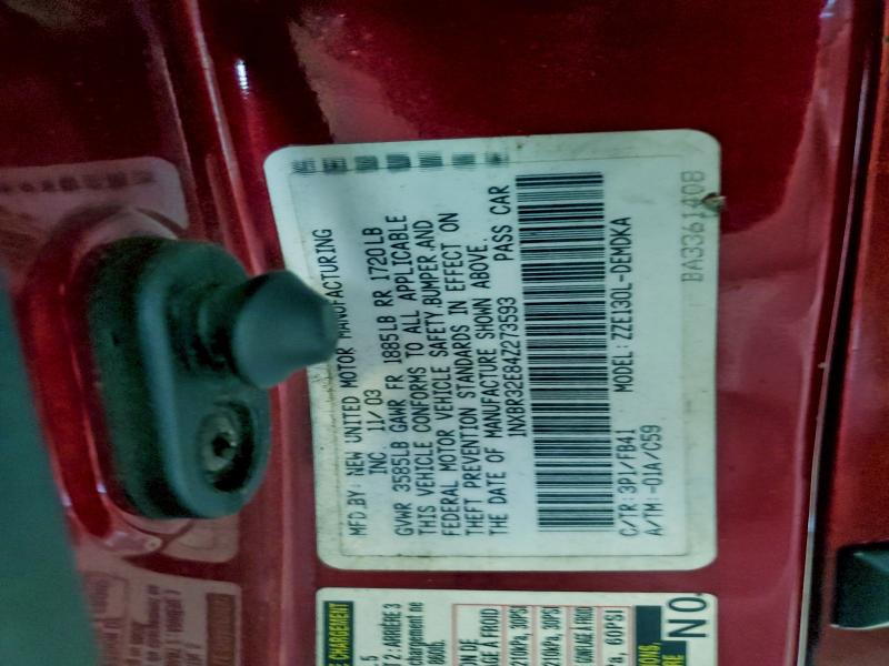 2004 TOYOTA COROLLA CE #3306501202