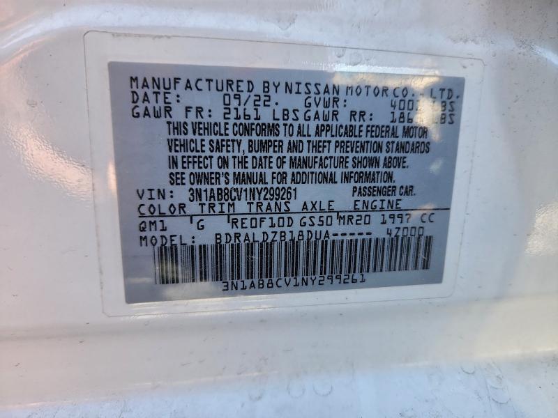 2022 NISSAN SENTRA SV #3305638731