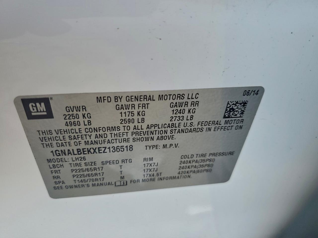 CHEVROLET EQUINOX LT