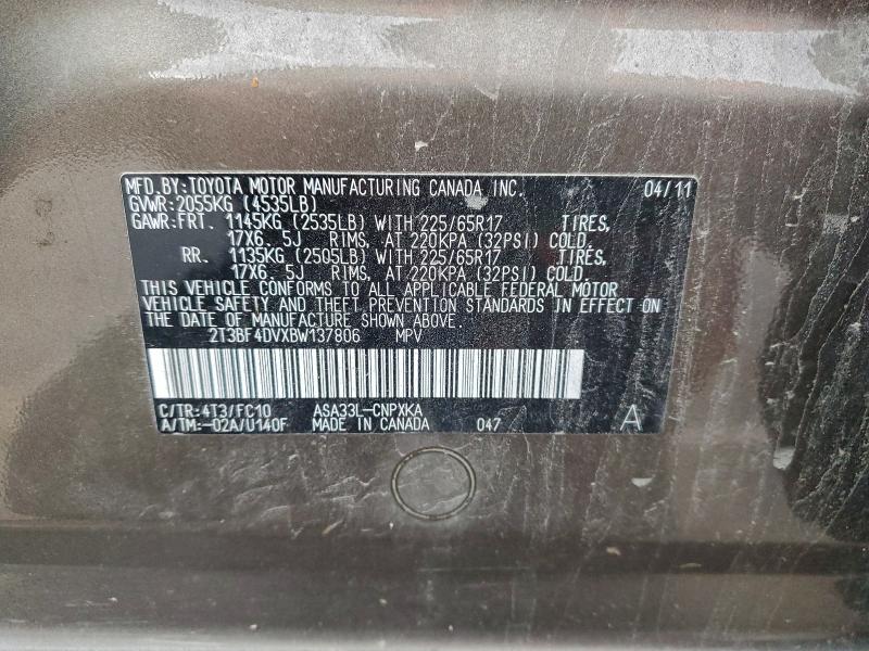 2011 TOYOTA RAV4 #3302765363