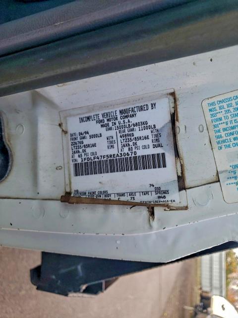 1994 FORD F SUPER DU #3317122010
