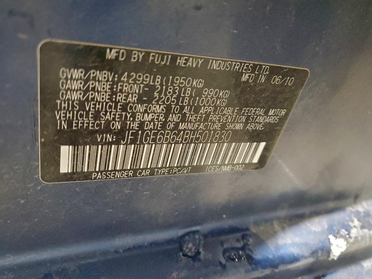 SUBARU IMPREZA 2.5I PREMIUM