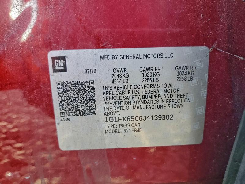 2018 CHEVROLET BOLT EV PR #3311730227