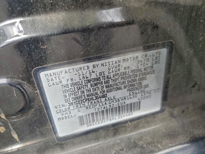 2017 NISSAN VERSA NOTE #3308467306