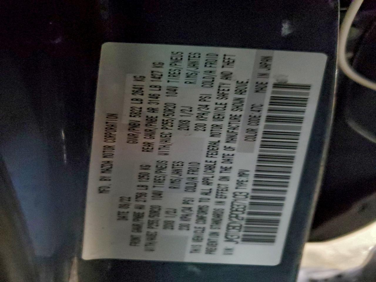 MAZDA CX-9 GRAND TOURING