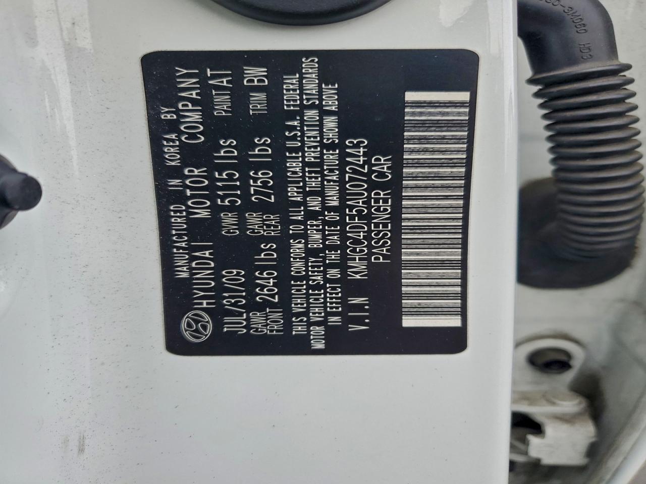 HYUNDAI GENESIS 4.6L